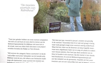 Winnaar mooiste voortuin in bebloemingswedstrijd Kalmthout
